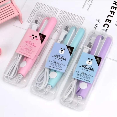 Picture of Small Splint Hair Straightener Student Mini Female Small Splint Straight Roll Dual-Purpose Bangs Straight Curler