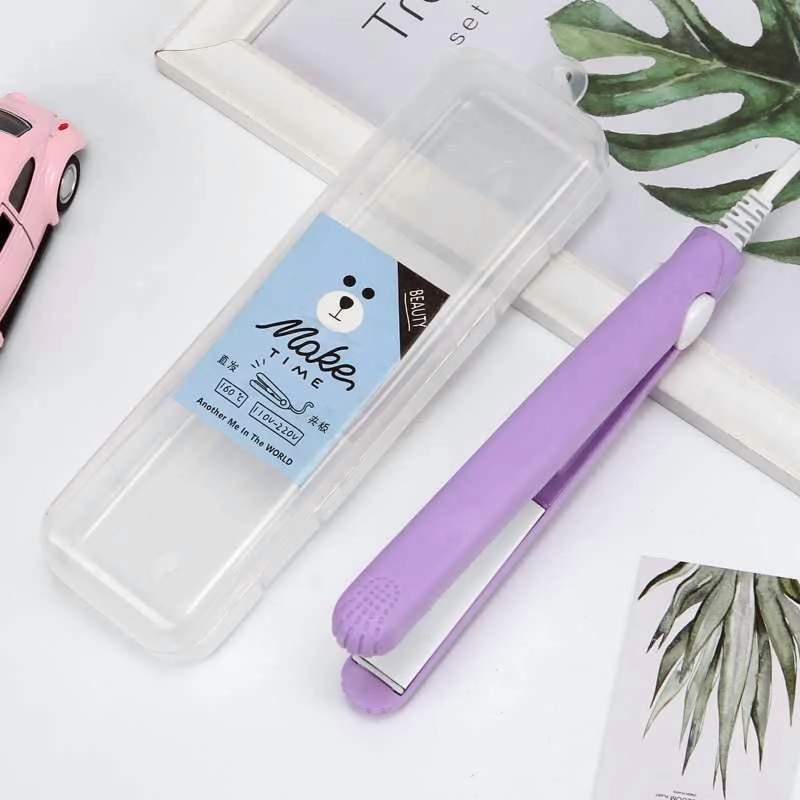 Picture of Small Splint Hair Straightener Student Mini Female Small Splint Straight Roll Dual-Purpose Bangs Straight Curler