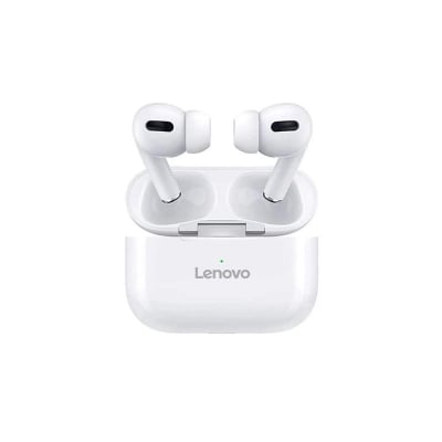 Picture of Lenovo Airpods-Pro Bluetooth Headphone With Silicone Case Cover - White