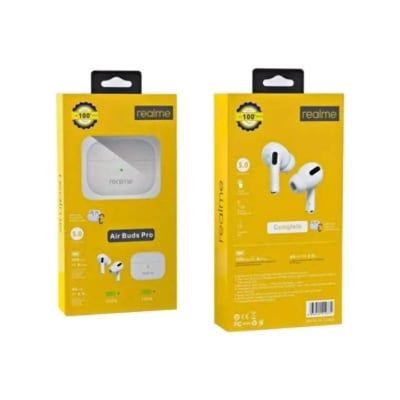 Picture of Realme Airpods Pro_ 100% Original Wireless Bluetooth Earbuds Headset With Mic and Silicon Case Free- Gadget House - White