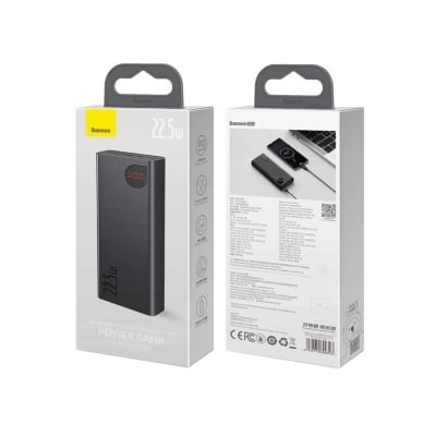 Picture of Baseus Adaman Metal Digital Display Quick Charge Power Bank 22.5W 20000mAh - Black