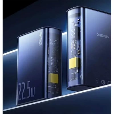 Picture of Baseus Explorer Series Semi Transparent 22.5W Power Bank – 10000mAh - Black