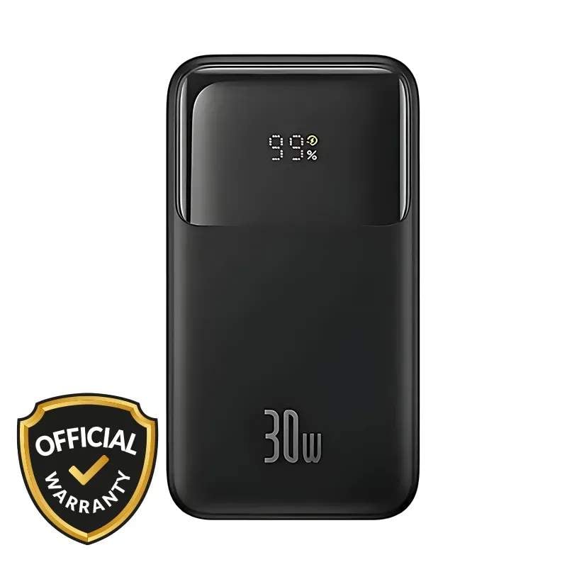 Picture of Baseus Comet Series 10000mAh 30W Power Bank with Built-in Cables (PPMD20C)-Chinese Variant - Black
