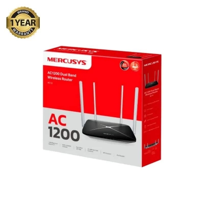 Picture of MERCUSYS AC12 AC1200 Dual-Band Wi-Fi Router - Black