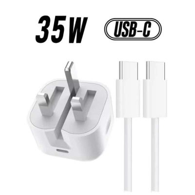 Picture of Share this product Apple Apple iPhone 15/16 Type-C Fast Charger 35W - Universal Compatibility - White