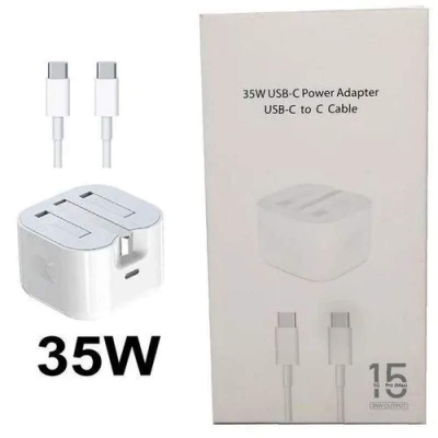Picture of Share this product Apple Apple iPhone 15/16 Type-C Fast Charger 35W - Universal Compatibility - White