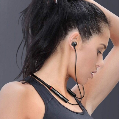 Picture of Lenovo HE05X TWS Neckband Headphone Wireless Bluetooth Earphone with Microphone Noise Cancelling Earbuds Sport HeadsetLenovo HE05X TWS Neckband Headphone Wireless