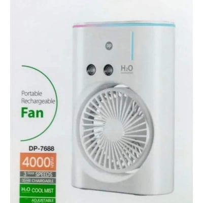Picture of DP-7688 Rechargeable Fan and Humidifier - Stay Cool Anywhere! Portable, Powerful, Multi-functional