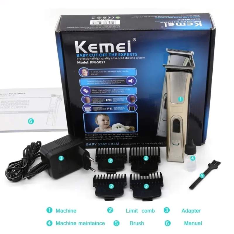 Picture of Kemei KM 5017 Hair Clipper & Trimmer For Men