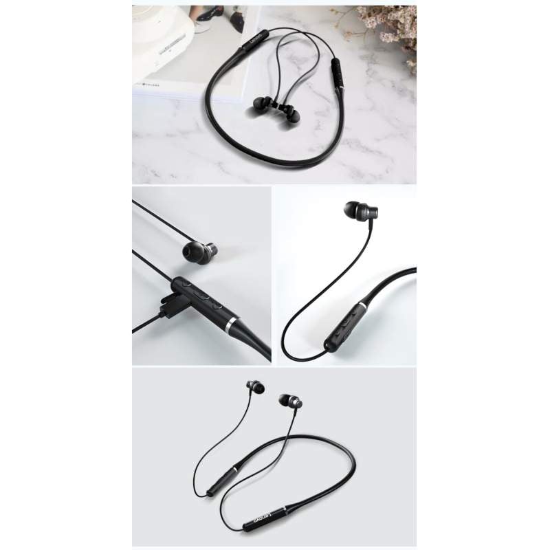 Picture of Lenovo HE05 Neckband Bluetooth Headset BT5.0 Sports Sweatproof Headset IPX5 with Mic Noise Cancelling - Black