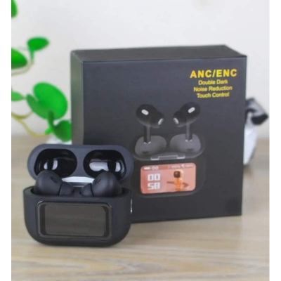Picture of E9 Pro TWS Earbuds with Smart Touchscreen Display - ANC & ENC Bluetooth Wireless Headphone with App Control for Gaming and Music
