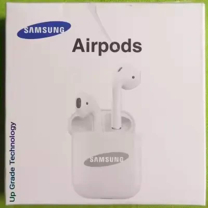 Picture of FREE Shipping+ COD new Samsung color I12 TWS Bluetooth earphones wireless earplugs frosted feel TWS stereo touch control - White