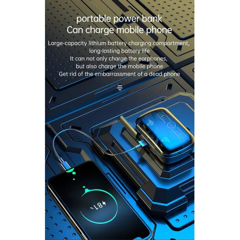 Picture of M27 TWS Wireless Earphones Bluetooth - Black