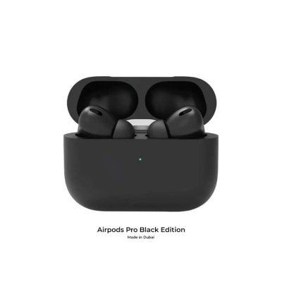 Picture of Apple AirPods Pro made in dubai with Wireless Charging Case- Black - Black