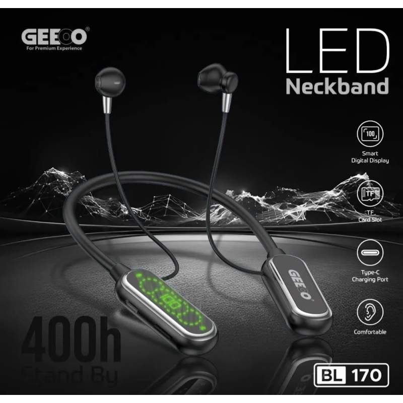 Picture of GEEOO BL170 LED Display Neckban - Black