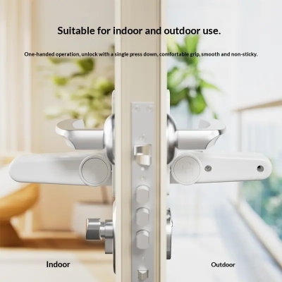 Picture of Child Safety Door Handle Lock Baby Proof Door Handle Cover, Pet Room Door Handle Protector Easy to Install Use for Home Security
