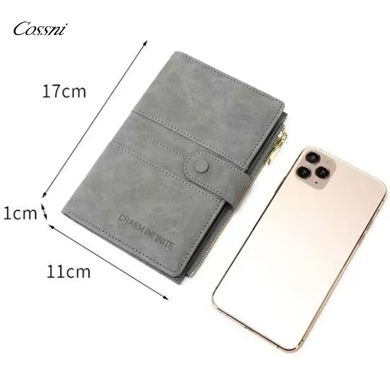 Picture of PU Leather Travel RFID Passport Bag Multi-functional SIM Card Passport Card Holder case