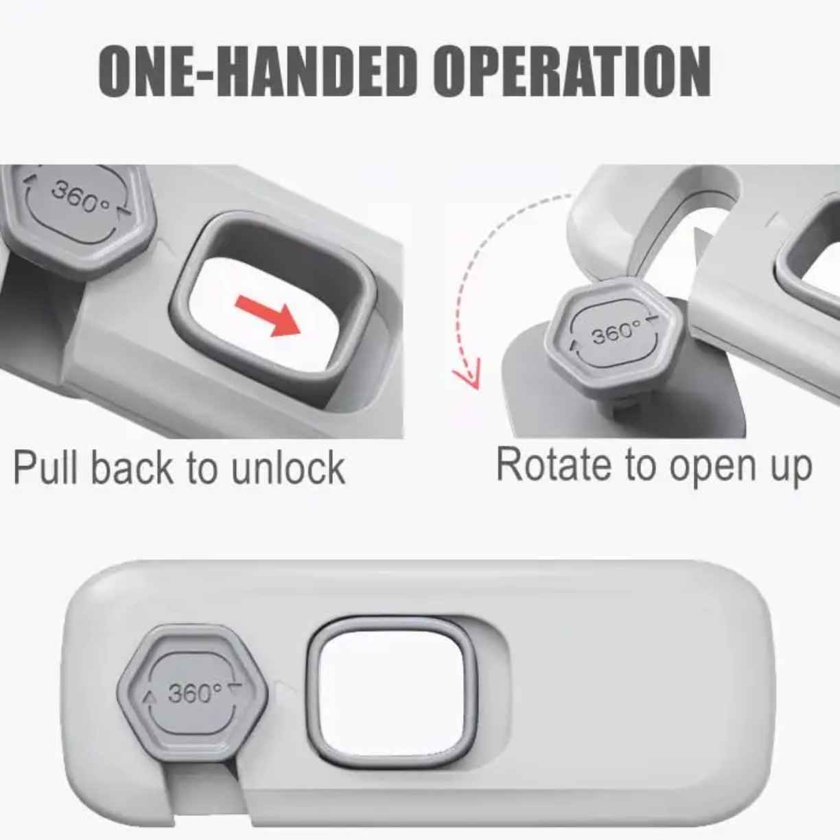 Picture of Children's Safety Cabinet Lock Drawer Door Lock Baby Anti Pinch Hand Facing Door Lock Cabinet Door Lock Safety Lock Child Lock