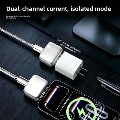 Picture of Fast Charging Adapter Smart Autos Power Off Fast Charging Adapter in Stock Mobile Charger Type C and lighting port Charger - Type C