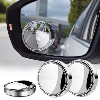 Picture of pcs Convex Frame Blind Spot Mirror 360 Degree Adjustable Clear Rearview Safety Driving ABS+Glass Car Accessories for RV's for