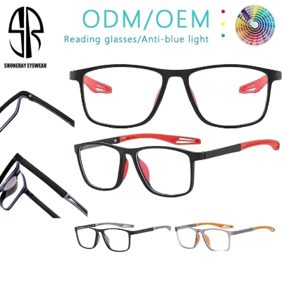 Picture of 5 In 1 Magnetic Clip-on Prescription Glasses TR90 Sports Polarized Myopia Sunglasses Unisex Anti Glare Driving Reading Glasses - one size