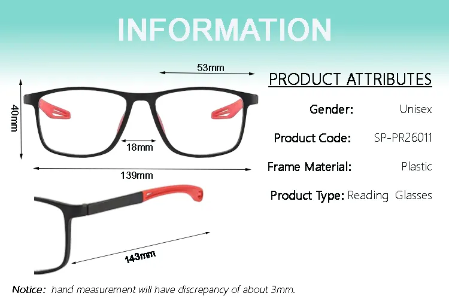 Picture of 5 In 1 Magnetic Clip-on Prescription Glasses TR90 Sports Polarized Myopia Sunglasses Unisex Anti Glare Driving Reading Glasses - one size