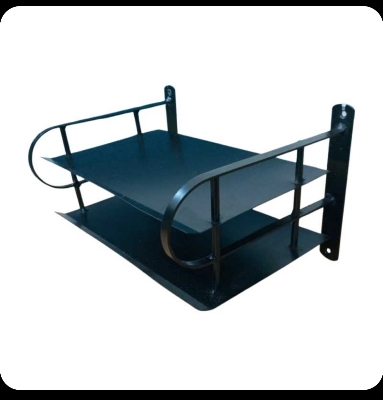Picture of Stainless Steel Wall-Mounted Router Shelf No Dril WiFi Storage Organizer Home Bathroom Kitchen Shelf - Silver