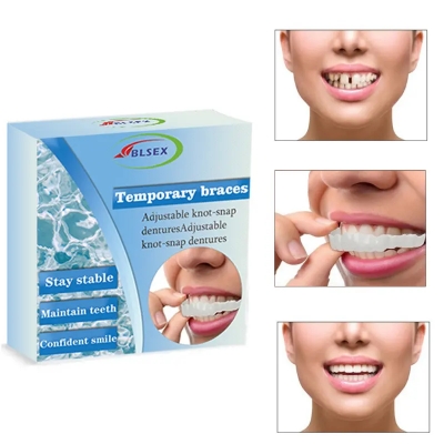 Picture of Silicone Denture Reline Kit Soft Comfortable And Firm Denture Silicone Reline Kit Instant Safe And Durable Instant Teeth - White