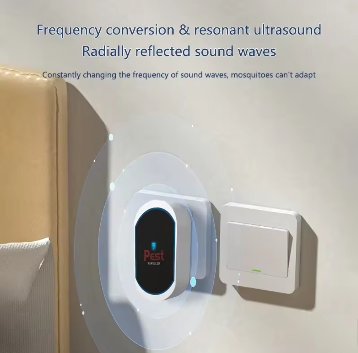 Picture of Ultrasonic Mosquito Repellent Lamp Rodent Repellent Device Household Rodent Trap Plug-In Mosquito Rodent Repellent Device New - American standard