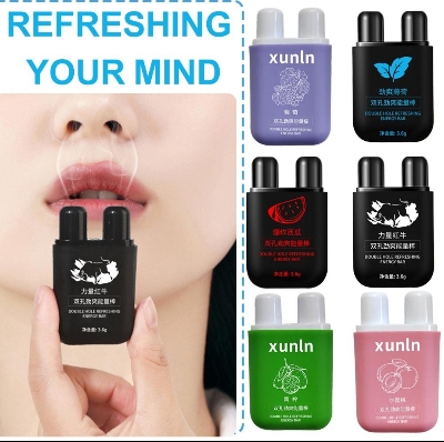 Picture of Portable Nasal Inhaler Two Hole Nasal Inhaler Stick Refreshing Fragrance Nasal Inhaler Stick for Home School Business Trip