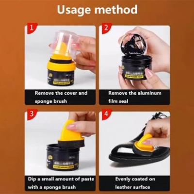 Picture of Nursing Shoes Leather Cleaner Brightening Leather Protective Protein Leather Repairing Cream Polish Lanolin