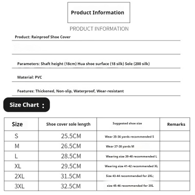 Picture of High Quality Transparent Thicken PVC Impermeable Wear-resisting Shoes Cover Waterproof Boot for Motorcycle Rainy Hiking