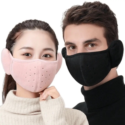 Picture of Winter Warm Mask Ear Protection Autumn and Winter Windproof Mask for Men and Women to Prevent Cold Winter Cycling Two-In-One Earmuffs Windproof