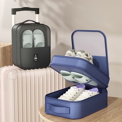 Picture of New Fashion Promotional Zipper Three Pairs Shoe Bag with Ladies Outdoor Shoes Matching Bags Portable Oxford Shoes Storage Bag
