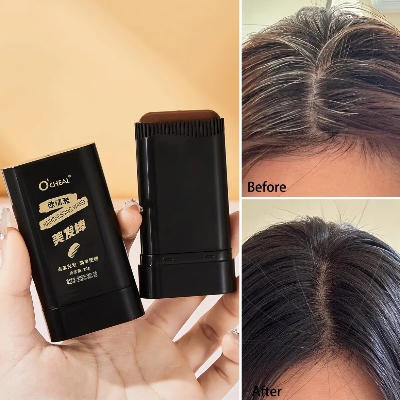 Picture of 3Color Quick Touch-Up Hair Stick Temporary Color Stick Portable Temporary Quick Coverage Hair Pen Disposable Hair Dye Stick Comb