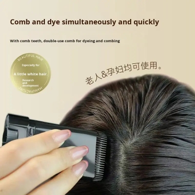 Picture of 3Color Quick Touch-Up Hair Stick Temporary Color Stick Portable Temporary Quick Coverage Hair Pen Disposable Hair Dye Stick Comb