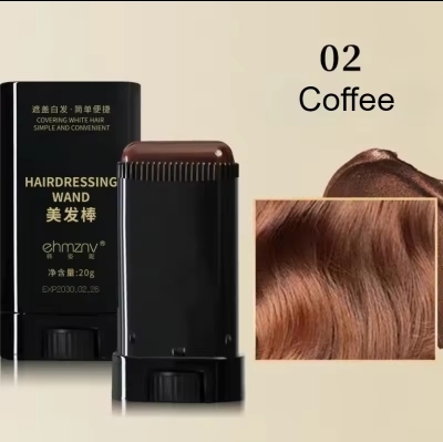 Picture of Hair Dye Stick th Comb For Man and Woman Black Brown Coffee Long Lasting Temporary Hair Coloring Covered White Hairs Hairline Pen Washable