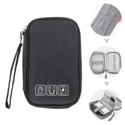 Picture of 1 pcs Travel Mobile Electronics Gadget Bag Travel Organizer USB Cable Organizer power bank, mobile phone, Wires, Hard Drive, Pendrive