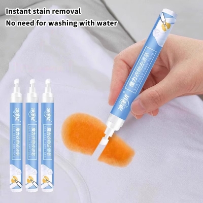 Picture of Portable Clothing 10ml Stain Remover Pen Instant Stain Removal Stick Emergency Grease Wine Stain Wash-Free Cleaning Pen For Travel