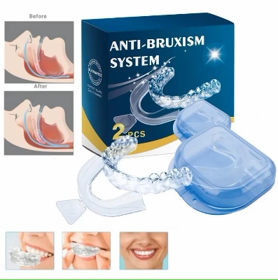 Picture of Anti-snoring Mouthguard, Adjustable Anti-snoring Mouthpiece, Sleeping Devices, Snoring and Bruxism Stopper, Mouthpiece To Improve Sleep - 2pcs