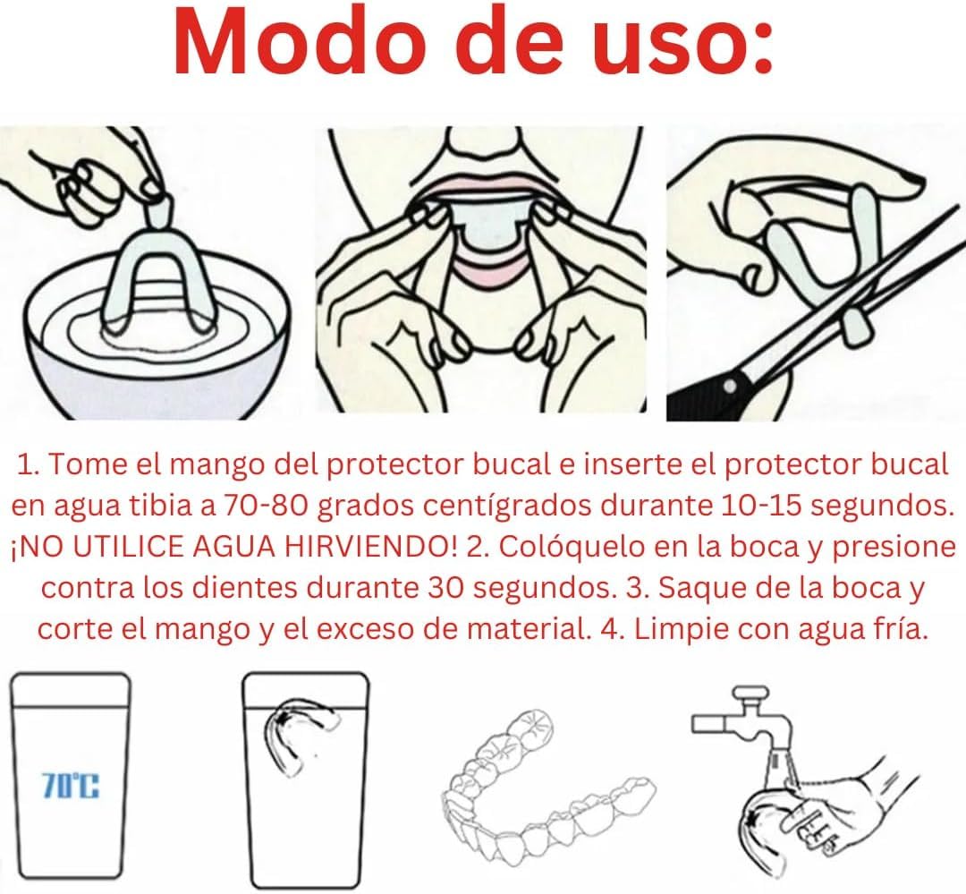 Picture of Anti-snoring Mouthguard, Adjustable Anti-snoring Mouthpiece, Sleeping Devices, Snoring and Bruxism Stopper, Mouthpiece To Improve Sleep - 2pcs