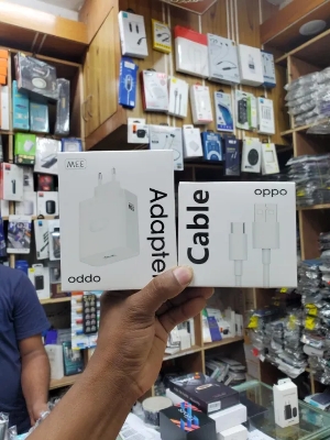 Picture of OPPO Adaptor Charger 33W SuperVOOC Original A96 A76 Reno7 K10 f19 f19 pro f21 pro f21s pro - White