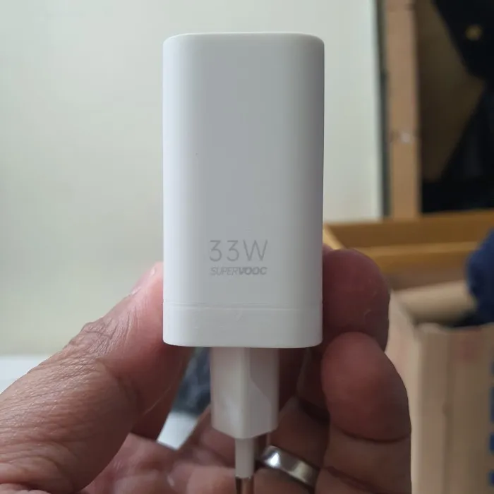 Picture of OPPO Adaptor Charger 33W SuperVOOC Original A96 A76 Reno7 K10 f19 f19 pro f21 pro f21s pro - White