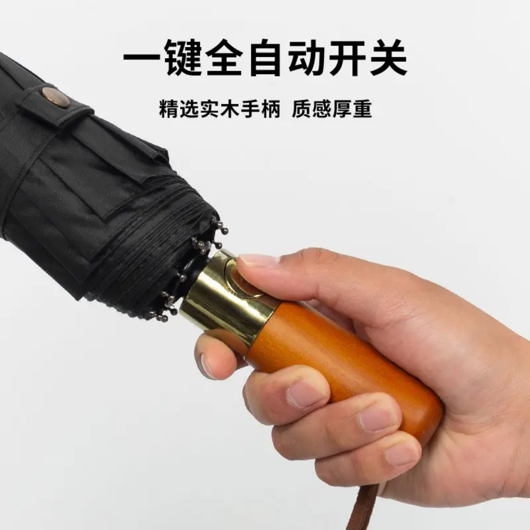Picture of 16 Ribs High Quality  Automatic Umbrella Man and women Luxury  Umbrella for Car Business Big Umbrella Sun Rain Women Parasol Windproof Folding - Big size