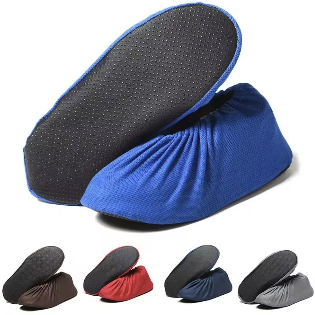 Picture of Anti-static shoe covers for students' computer room and laboratory, non-slip shoe covers, breathable and repeatedly washable adult cloth foot covers - One size