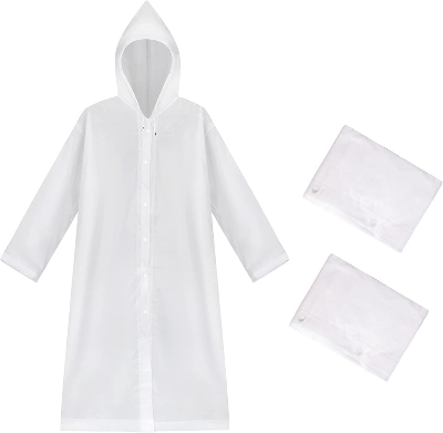 Picture of eva raincoat old non-disposable thickened rainstorm-proof portable outdoor one-piece hiking rain - One size