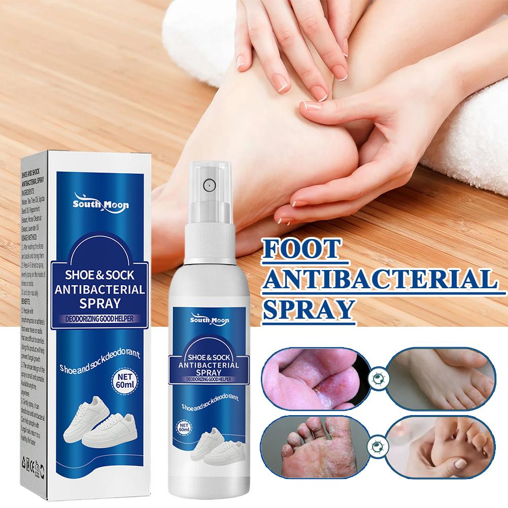 Picture of Shoe Odor Remover Spray For Stinky Sneakers Or Smelly Feet,Foot Deodorant Fight All Odors  - White (100ml)