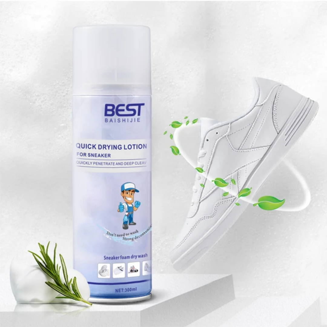 Picture of Guochao shoes and socks deodorant spray, shoes deodorant, shoe cabinet deodorizing, sneakers deodorizing, fragrance removing odor agent in shoes - White (300ml)