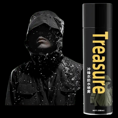 Picture of Waterproof Spray Shoes and Boots Jacket Down Jacket Wool Cashmere Coat Hat Snow Boots Coated Rain and Oil Proof - Black (300ml)