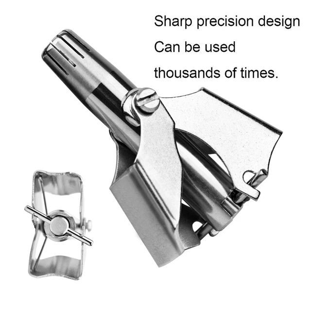 Picture of Portable Mini Stainless Steel Manual Nose Ear Hair Trimmer - Silver